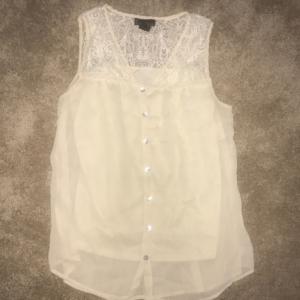 Contemporary Style Sleeveless Blouse Women’s Sz M